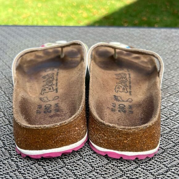 Birkenstock Birki’s Floral Sandals Flops Sz 6 Women - Picture 9 of 15
